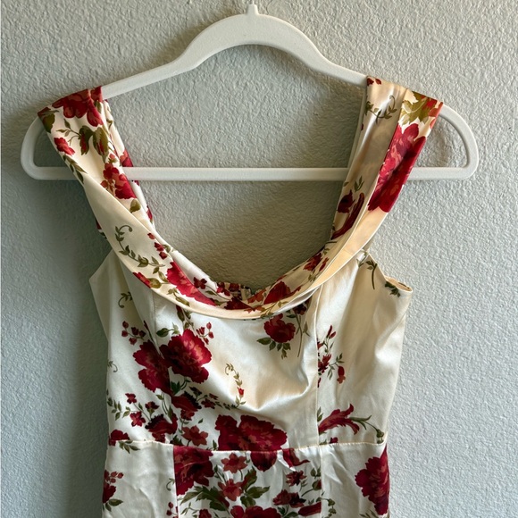 Reformation Silk Mini Dress Strapless Floral Spring Feminine Coquette Chic - Picture 6 of 9